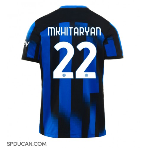 Muški Nogometni Dres Inter Milan Henrikh Mkhitaryan #22 Domaci 2023-24 Kratak Rukav